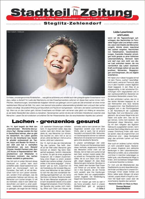 Das “Lachen” in der April-Ausgabe!